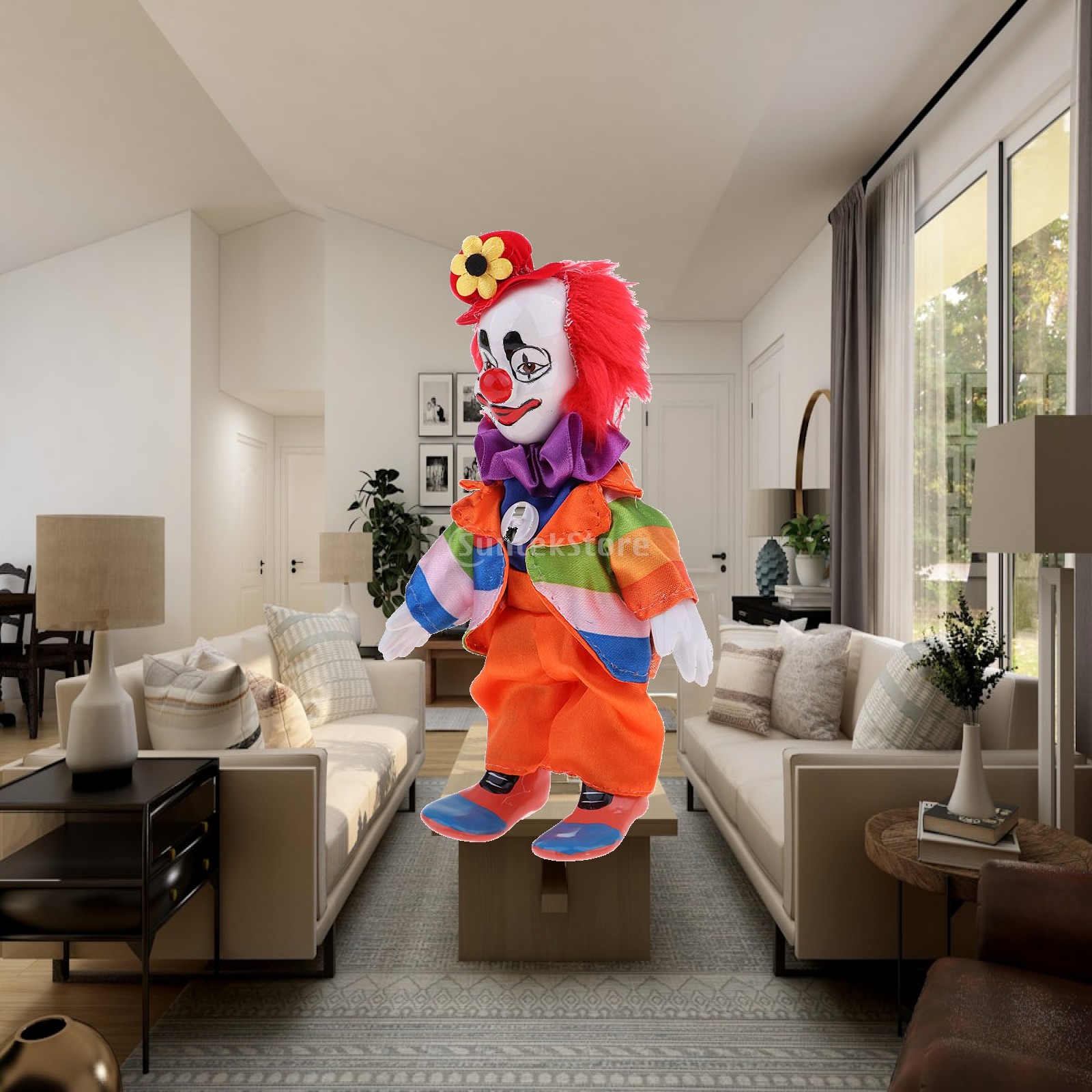 Vintage Collectible Clowns - Миниатюрные фарфоровые куклы-клоуны 18 см в