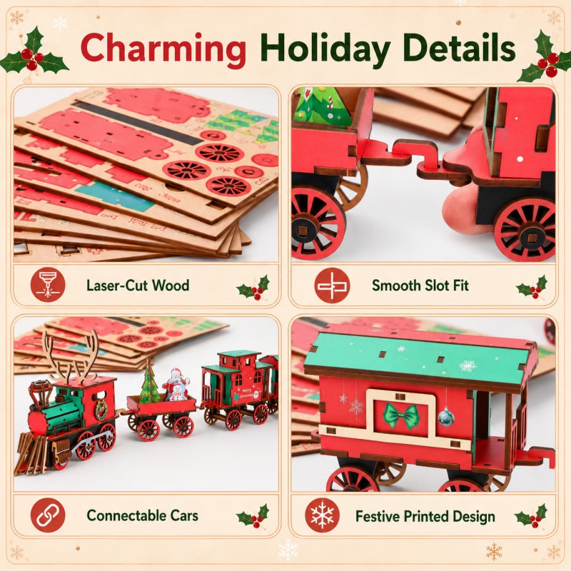 Новый рождественский деревянны – обзор и цена Vintage Collectible Christmas Ornaments